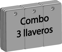 Combo 3 llaveros