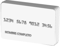 Tarjeta con embozado